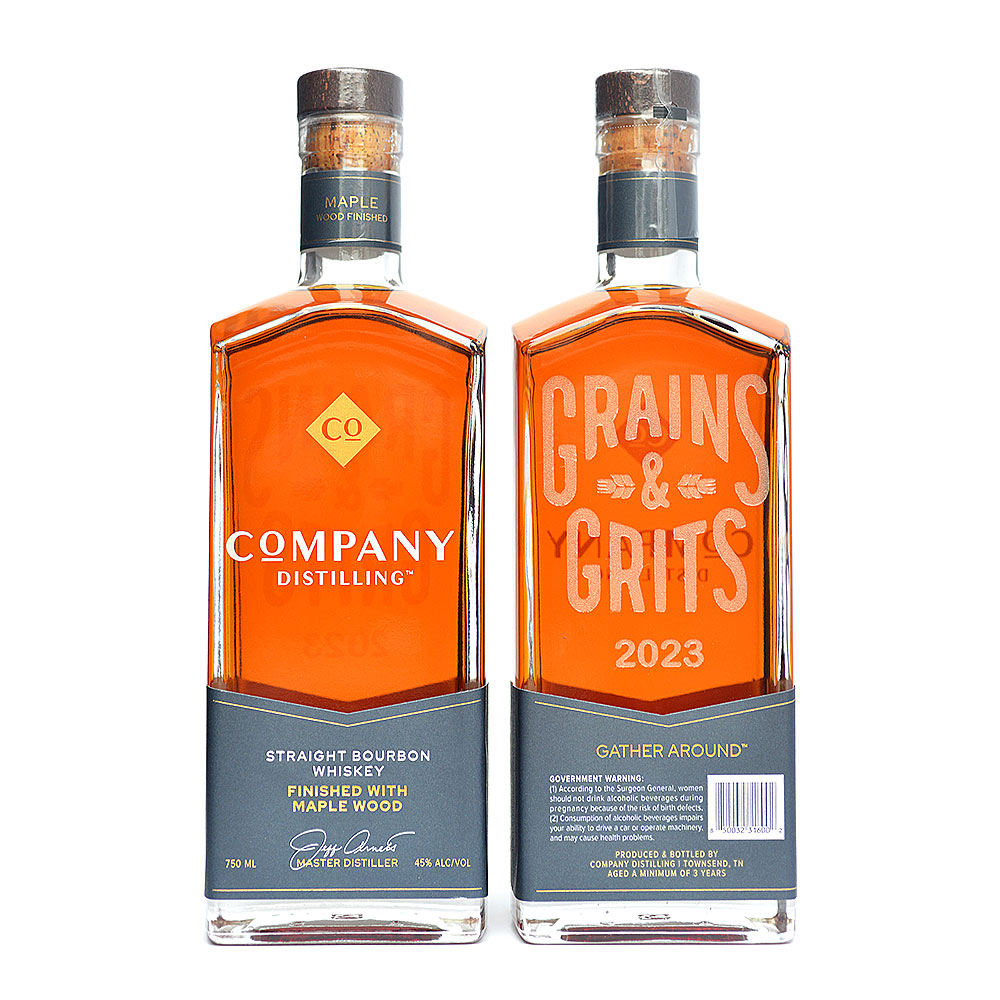 Commemorative Grains & Grits Straight Bourbon Whiskey Finished with Maple Wood