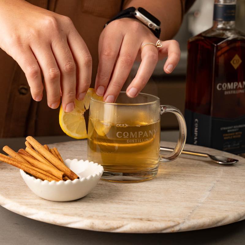 Crafting the perfect hot toddy.