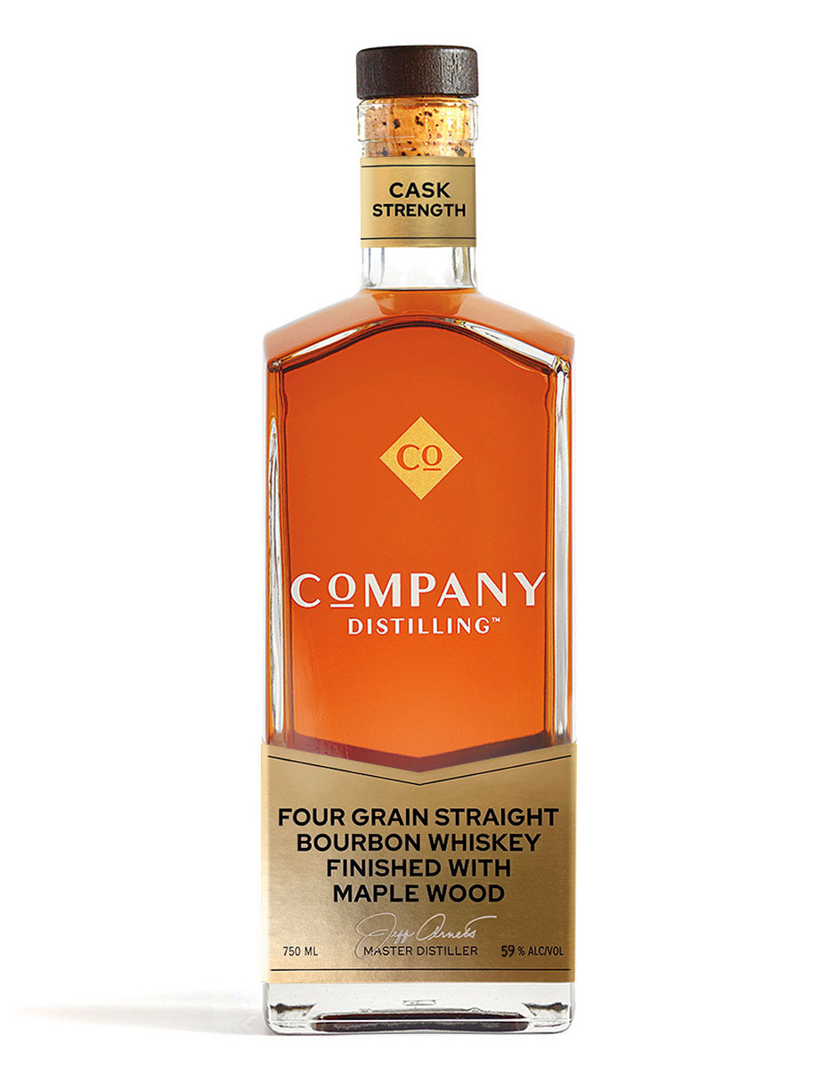 Company Distilling™ Cask Strength Straight Bourbon Whiskey Finished with Maple Wood