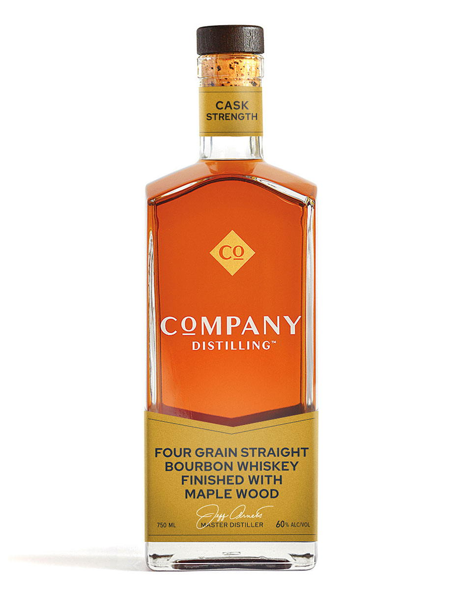 Company Distilling™ Cask Strength Straight Bourbon Whiskey Finished with Maple Wood